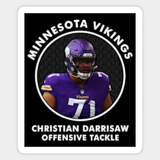 CHRISTIAN DARRISAW - OT - MINNESOTA VIKINGS Magnet